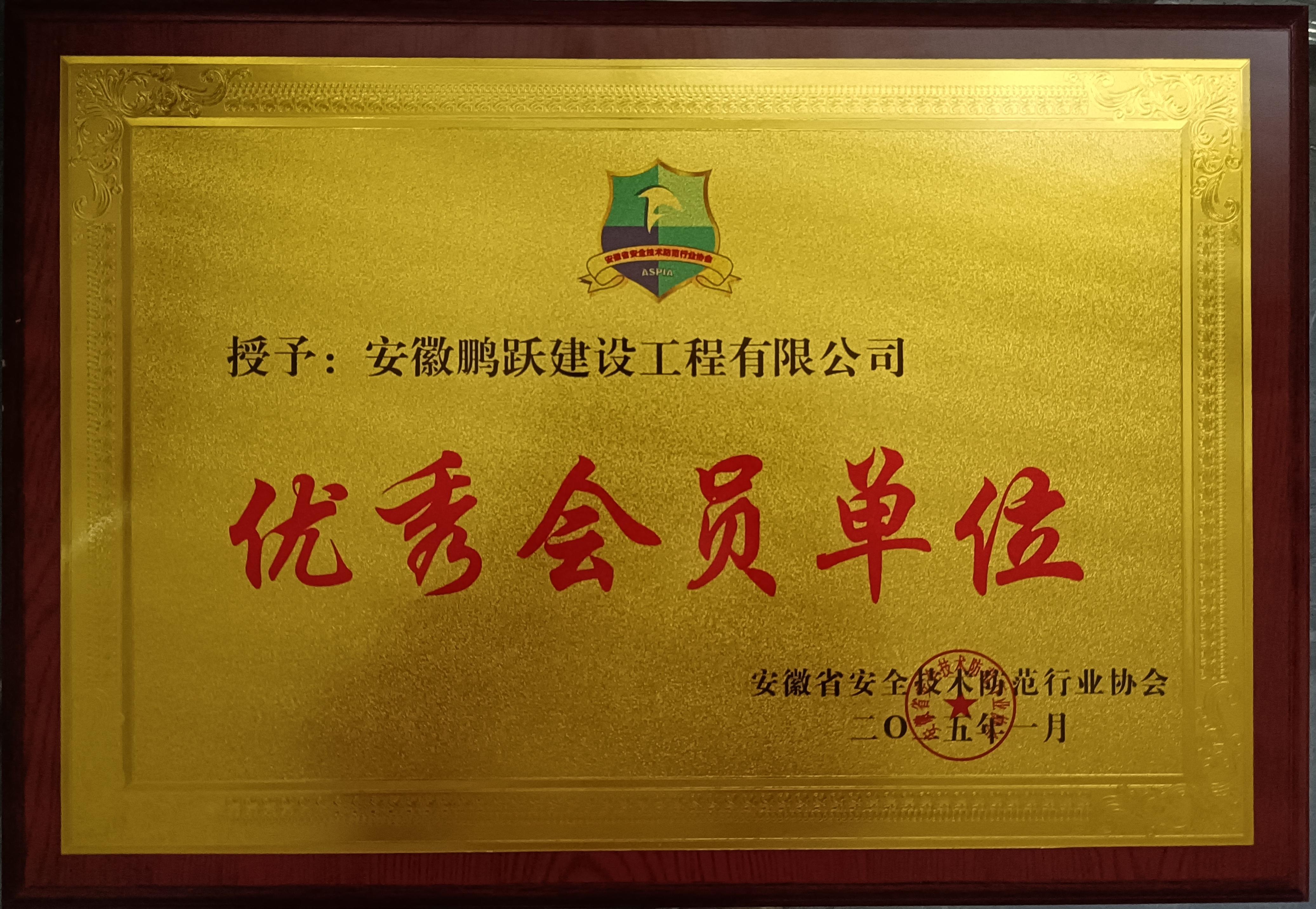 公司喜讯 ——公司荣获安徽省安全技术防范