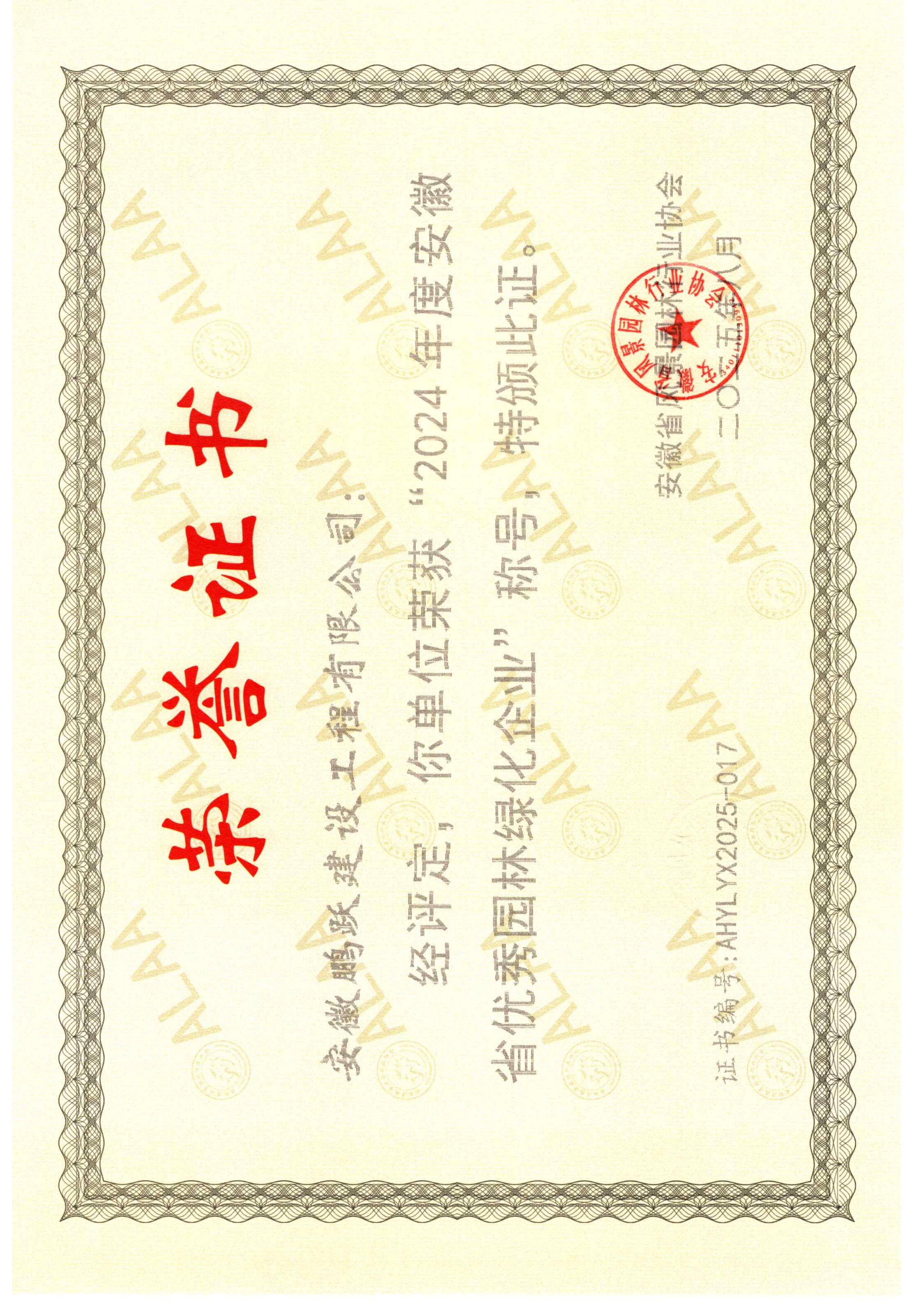 公司喜讯——公司荣获“2024年度安徽省